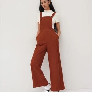 Cider Terracotta Corduroy Overalls